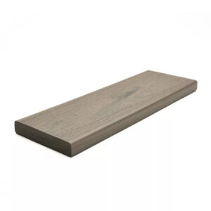 Trex Transcend Lineage Biscayne square-edge composite decking board with a realistic wood grain, designed for traditional installations.