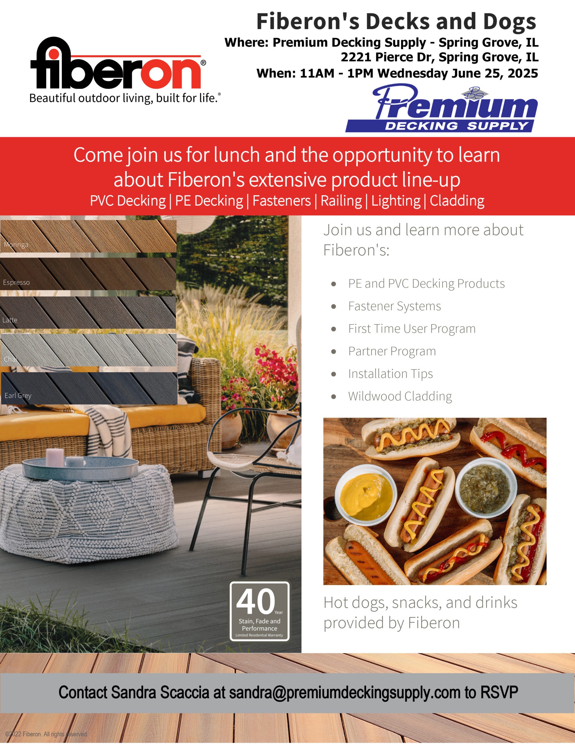 Fiberon Decking showcase with pros, demos & free lunch - June 25 in Spring Grove, IL