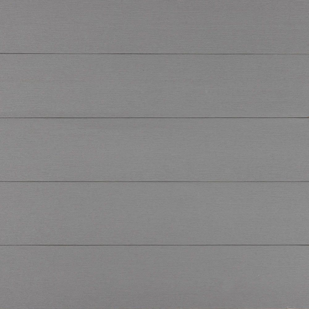 Close-up of Deckorators Porch Flooring in Kettle - a soft, cool-toned gray with a smooth finish ideal for modern porch designs.