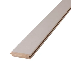 Deckorators Porch Flooring board in Chicory featuring a tongue-and-groove profile, showcasing the precise interlocking edge designed for seamless porch installations.