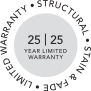 Deckorators Venture decking is backed by a 25-year structural and 25-year stain & fade warranty, offering long-term confidence and peace of mind.