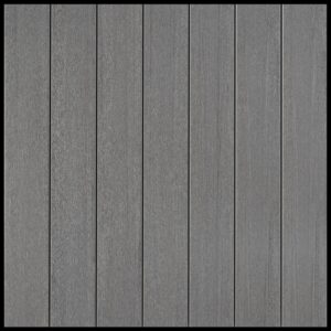 Close-up of Fiberon Promenade decking in Moonlit Cove, a soft bluish-gray tone with subtle grain variation and a clean, coastal feel.