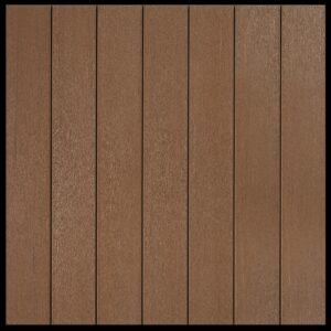 Fiberon Promenade decking in Natural Reef, featuring a warm brown hue with fine woodgrain texture and a balanced, earthy finish.