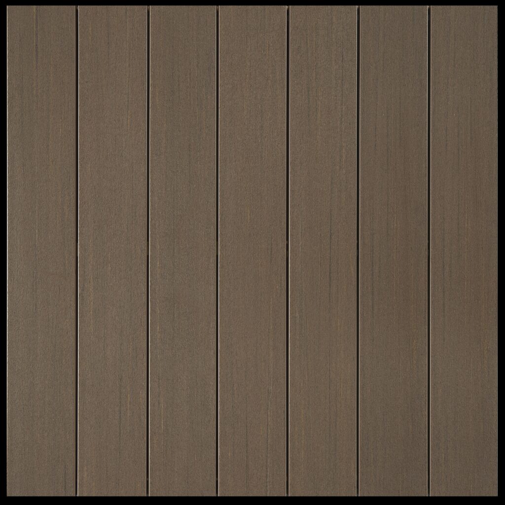 Close-up of Fiberon Promenade decking in Sandy Pier, a golden brown tone with understated streaks. Evokes the look of sunlit wood for bright, natural spaces.