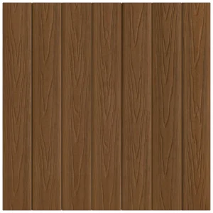Close-up of Veranda Builder’s Select decking in Timber Brown, featuring a warm, medium brown hue with natural grain embossing for a traditional wood appearance.
