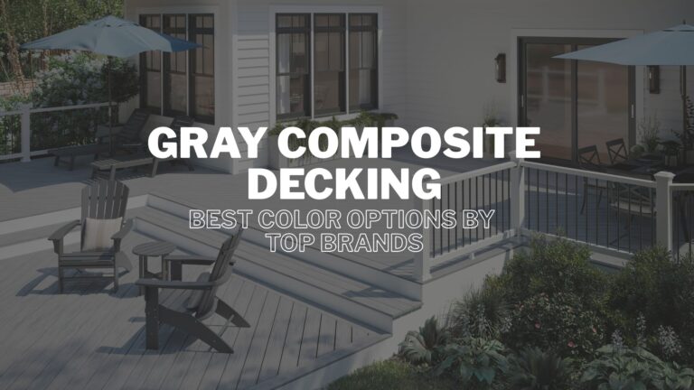 gray composite decking