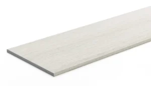 TimberTech Landmark Collection Boardwalk fascia board in a smooth, pale coastal tone, ideal for finishing vertical edges of the deck with a seamless, cohesive appearance.