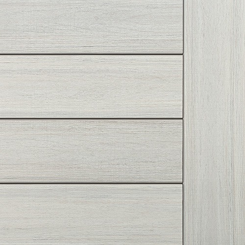 Boardwalk color swatch from the TimberTech Landmark Collection, offering a coastal-inspired blend of sandy grays and soft browns with authentic wood texture.