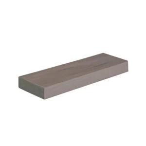 TimberTech Vintage Coastline MAX square-shoulder PVC board with a thicker profile for added structural strength, featuring a cool-toned gray woodgrain finish and subtle low-gloss texture.