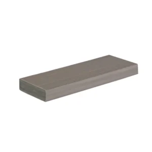 TimberTech Vintage Coastline narrow-width square-shoulder PVC board shown in a refined gray tone, ideal for creative inlay designs and intricate layout patterns.