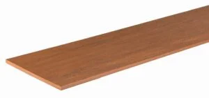 TimberTech Vintage Cypress fascia board shown in a flat profile, displaying its warm brown color and realistic wood grain finish—ideal for creating clean deck edges.