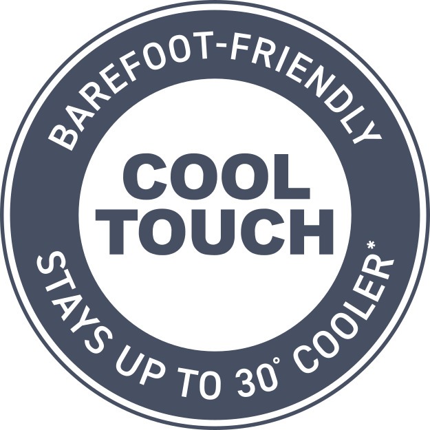 TimberTech Porch stays up to 30 degrees cooler to the touch, making it barefoot-friendly and ideal for sunny outdoor spaces.