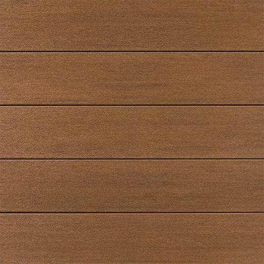 TimberTech Porch in Cypress brings a medium golden-brown hue with gentle warmth and natural wood variation. The smooth surface and subtle grain create the feel of freshly sanded cedar, ideal for earthy, inviting porches.