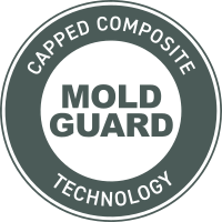TimberTech Terrain composite decking is protected with Mold Guard® Technology for advanced moisture resistance and long-term durability.