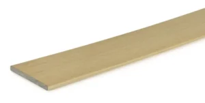 Straight-on image of the TimberTech Terrain+™ Natural White Oak composite riser board, showing off its consistent pale oak tone and durable wood-like texture, perfect for clean stair face detailing.