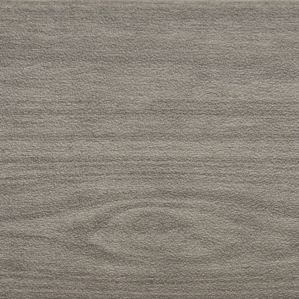 Trex Signature decking color swatch in Whidbey - soft coastal gray tone with subtle woodgrain texture