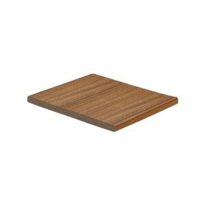 Trex Enhance Golden Hour 1/2-inch fascia board displaying warm golden-brown color and fine wood-grain texture for a finished deck edge look.