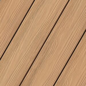 Eva-Last Eclipse Dockside Brown decking swatch featuring a sandy, light brown tone with realistic woodgrain detail and fine texture.