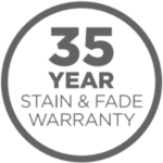 Wheatfield decking is backed by a 35-year residential warranty, ensuring long-term color stability and dependable outdoor performance.