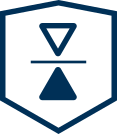MoistureShield Reversible Boards badge icon representing two-sided wood grain texture