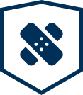 MoistureShield Self-Healing badge icon representing minimized scratching and surface wear
