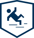 MoistureShield Slip Resistance badge icon representing bare-foot friendly traction