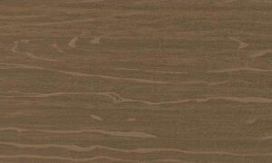 MoistureShield Vision Cold Brew composite deck board swatch with rich brown wood grain