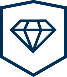 MoistureShield DiamondDefense Coating badge icon representing scratch, stain and fade resistance