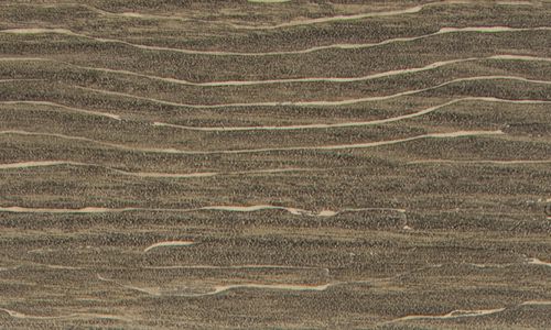MoistureShield Vision Sandstone composite deck board swatch with warm gray-brown wood grain