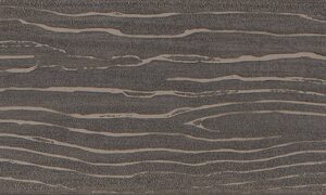 MoistureShield Vision Smokey Gray composite deck board swatch with charcoal wood grain
