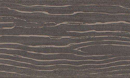 MoistureShield Vision Smokey Gray composite deck board swatch with charcoal wood grain