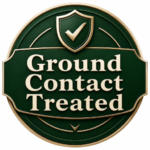 Ground contact treated ProWood joists rated for the wet, low-airflow conditions under a deck frame.