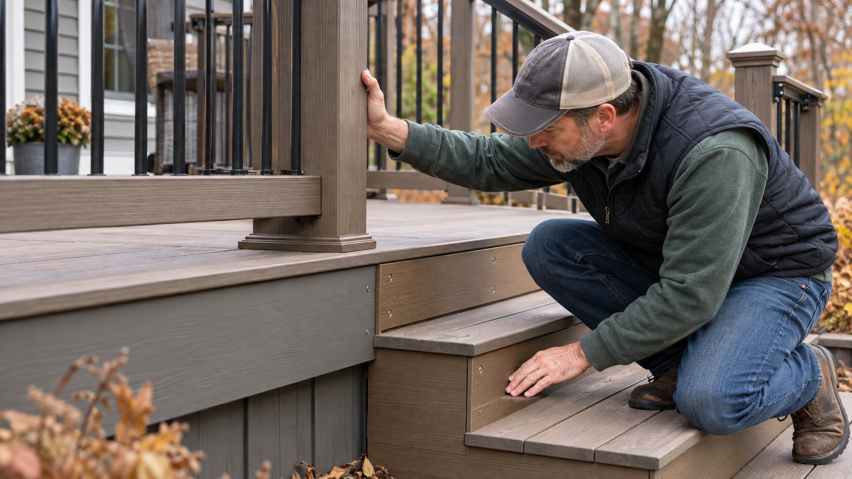 Fall deck winterizing checklist for Chicago homeowners before winter.